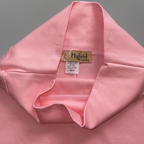 Nwt Hybrid & Company High Waist Pink MIDI Skirt Size Medium - Picture 5 of 14